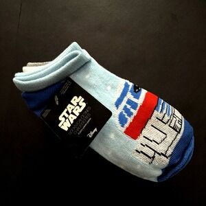 New Star Wars x Disney Socks Kids 6 Pack Ankle Xmas Novelty Print Shoe Sz 10 - 4